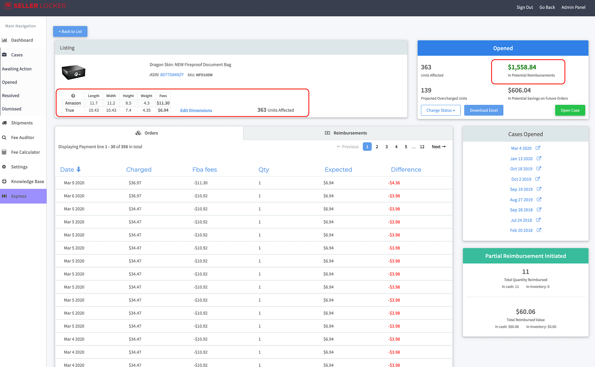 amazon fba reimbursements